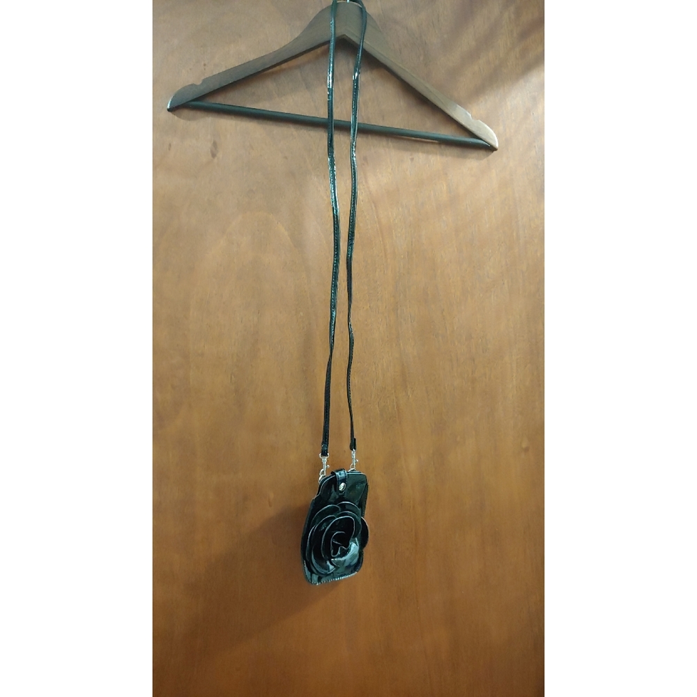 Small Black Flower Purse